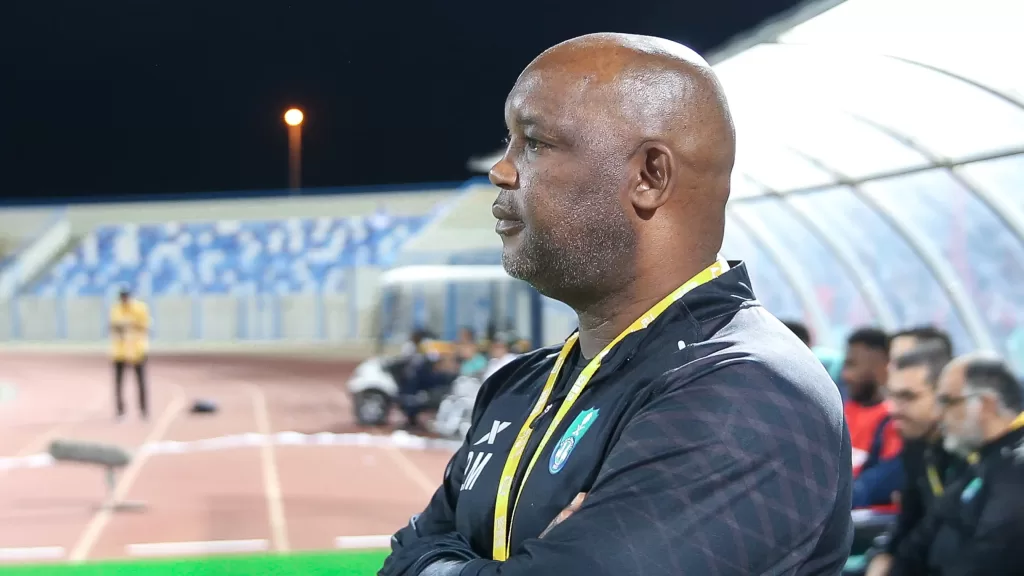 Pitso Mosimane of South Africa watching a game 