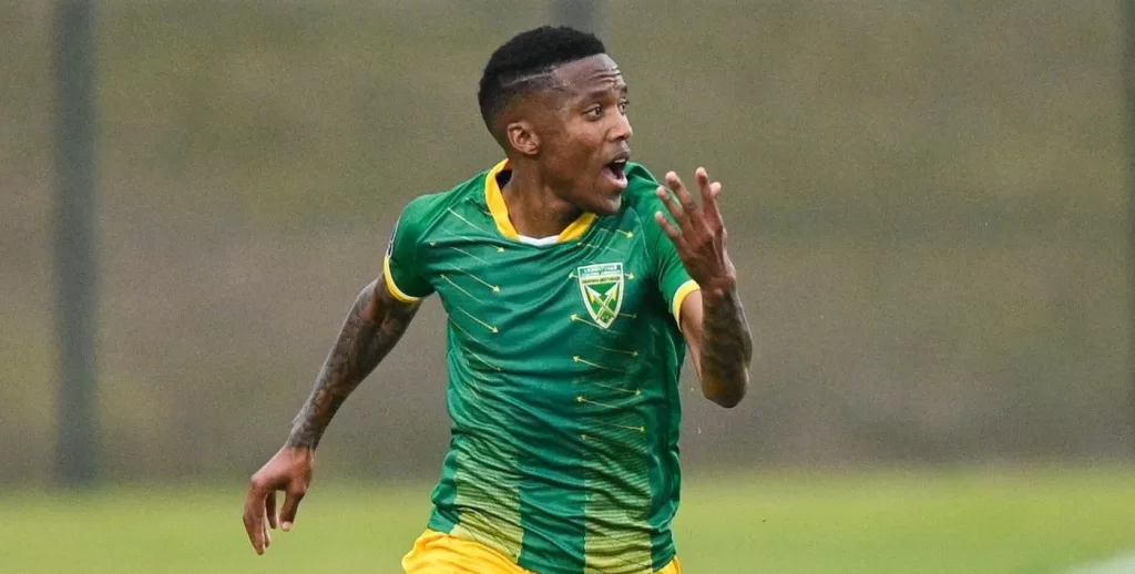 Pule Mmodi of Golden Arrows in action during the game