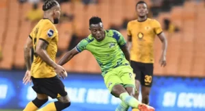 Ranga Chivaviro in action against Kaizer Chiefs