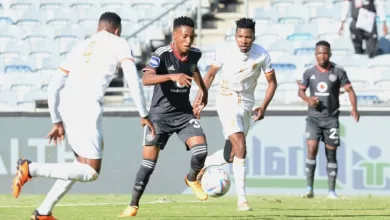 Relebohile Ratomo in action against Orlando Pirates