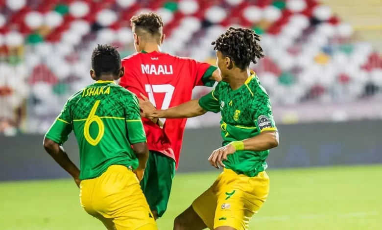 Amajimbos against Morocco’s U17s in an AFCON clash.