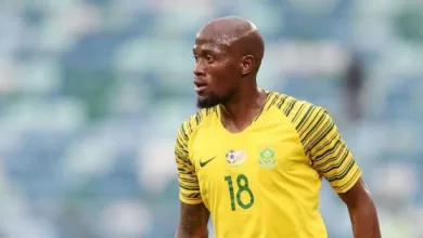 Sifiso Hlanti in action from Bafana Bafana