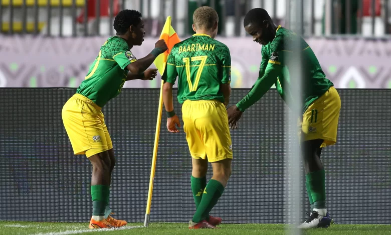 Amajimbos players in celebratory mood.