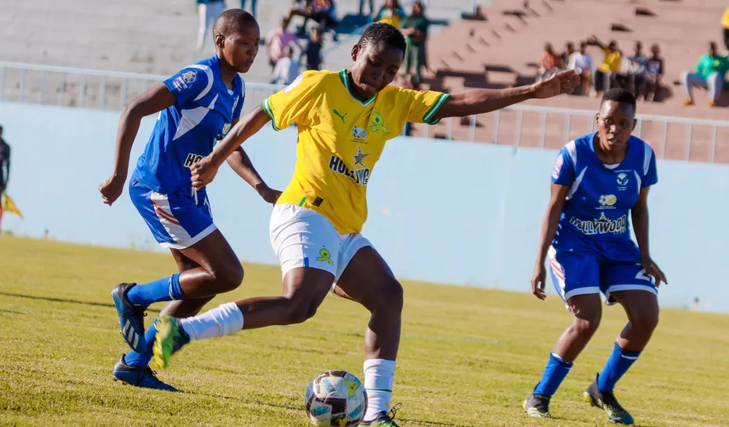 Sundowns Ladies in action against Thunderbirds Ladies