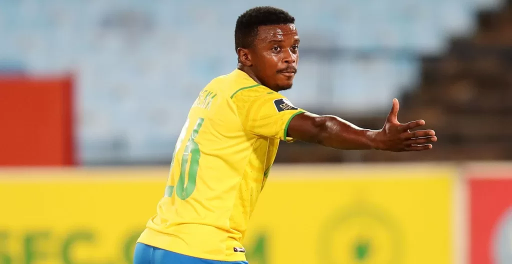 Teboho Mokoena in action for Mamelodi Sundowns