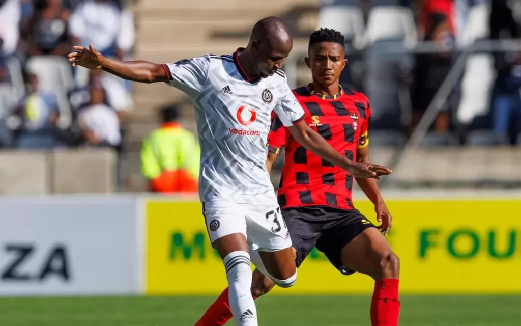 Orlando Pirates' Terrence Dzvukamanja during a DStv Premiership match against TS Galaxy.