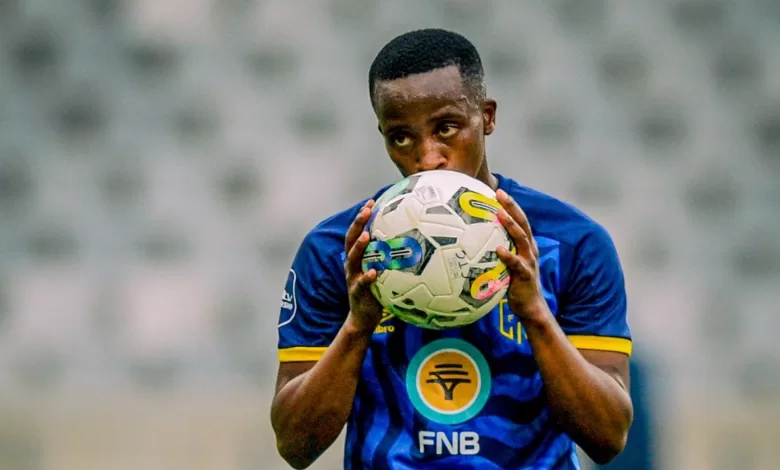 Thabo Nodada in Cape Town City colours