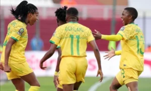 Banyana Banyana players celebrating