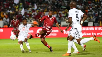 Sibusiso Vilakazi scored the opener for Babina Noko in the Nedbank Cup final. Picture by Sekhukhune United