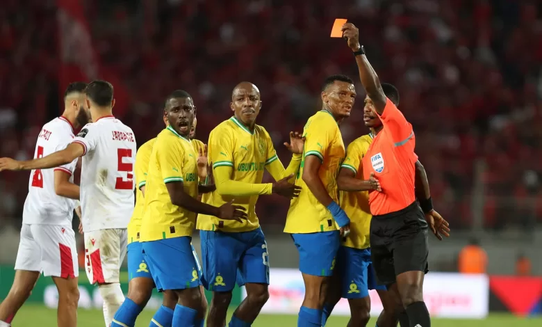 Wydad vs Sundowns during a CAF Champions league semi-final first leg