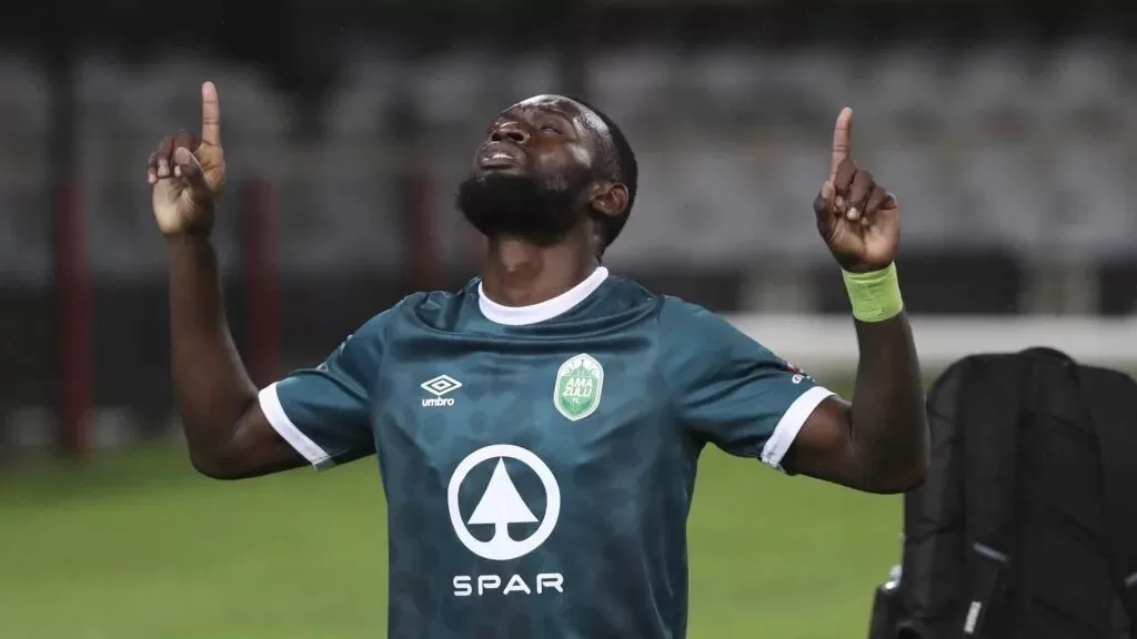 Augustine Mulenga in AmaZulu colours.