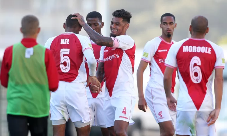 Cape Town Spurs players celebrating a win