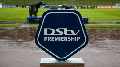 DStv Premiership log shown before a game