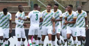 Golden Arrows players celebrating a goal