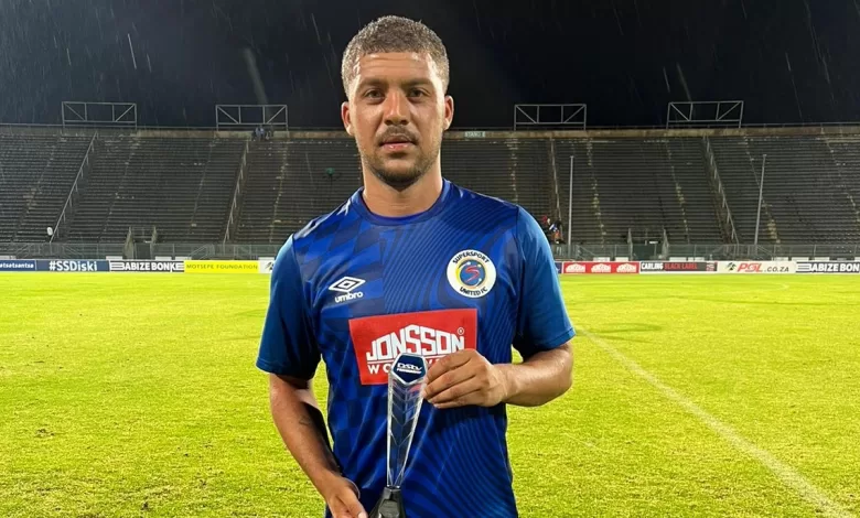 Mamelodi Sundowns loanee Grant Margeman during his loan spell at SuperSport United
