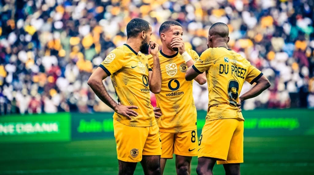 Kaizer Chiefs players in action in the Nedbank Cup semi-final against Orlando Pirates