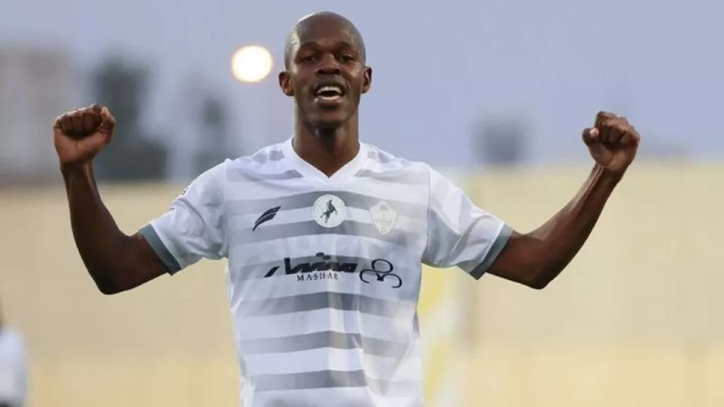 Knowledge Musona while at Al Tai in the Saudi Pro league. Photo by Al Tai