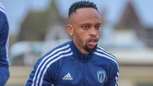Lebogang Phiri during a training session at Paris FC