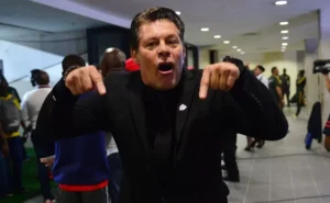 Luc Eymael heated up after a game