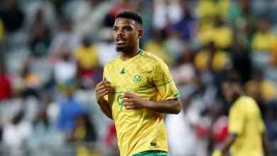 Lyle Foster in action for Bafana Bafana