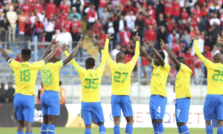 Mamelodi Sundowns in action in the CAF Champions League
