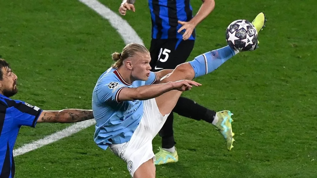 Uefa Champions League final clash between Manchester City and Inter Milan.
