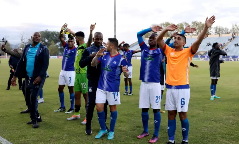 Maritzburg United troops celebrating a victory