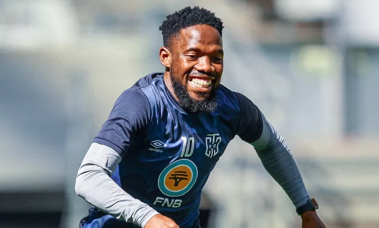 Mduduzi Mdantsane in Cape Town City's colours.