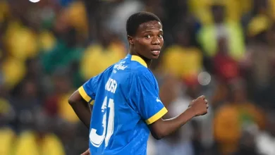 Ntando Nkosi in action for Mamelodi Sundowns