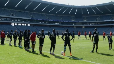 Orlando Pirates during a training session