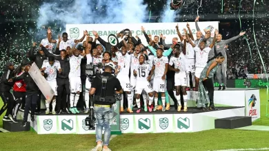 Orlando Pirates FC celebrate Nedbank Cup