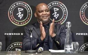 Pitso Mosimane at the Pitso Mosimane Soccer Schools media launch