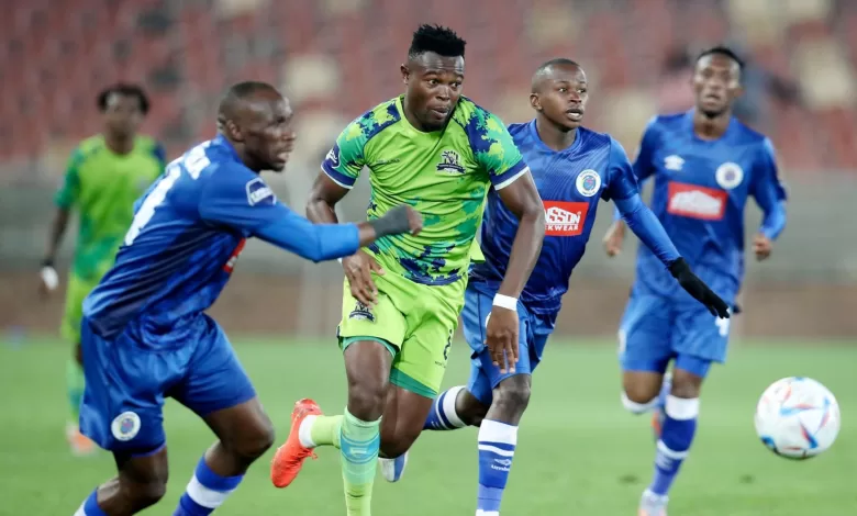 Ranga Chivaviro in action against SuperSport United