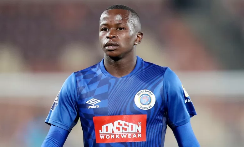 Siphesihle Ndlovu in SuperSport United colours