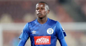 Siphesihle Ndlovu in SuperSport United colours