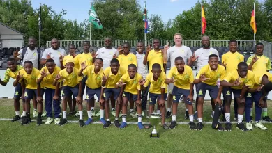 Mamelodi Sundowns Under-15 side in Belgium