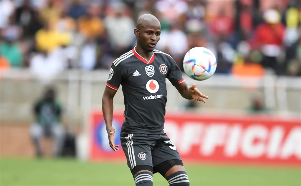 Terrence Dzvukamanja of Orlando Pirates in action 