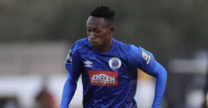 Thapelo Maseko in action for SuperSport United in the 2022/23 DStv Premiership