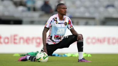 Thembinkosi Lorch during a training session