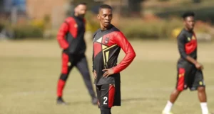 Vuyo Mere during training at TS Galaxy
