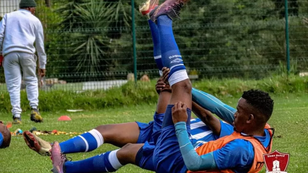 Zizwe United at a training session.