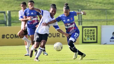 AmaTuks Ladies in action against Copperbe;t Ladies
