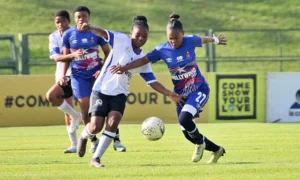AmaTuks Ladies in action against Copperbe;t Ladies