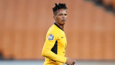 Austin Dube in action for Kaizer Chiefs