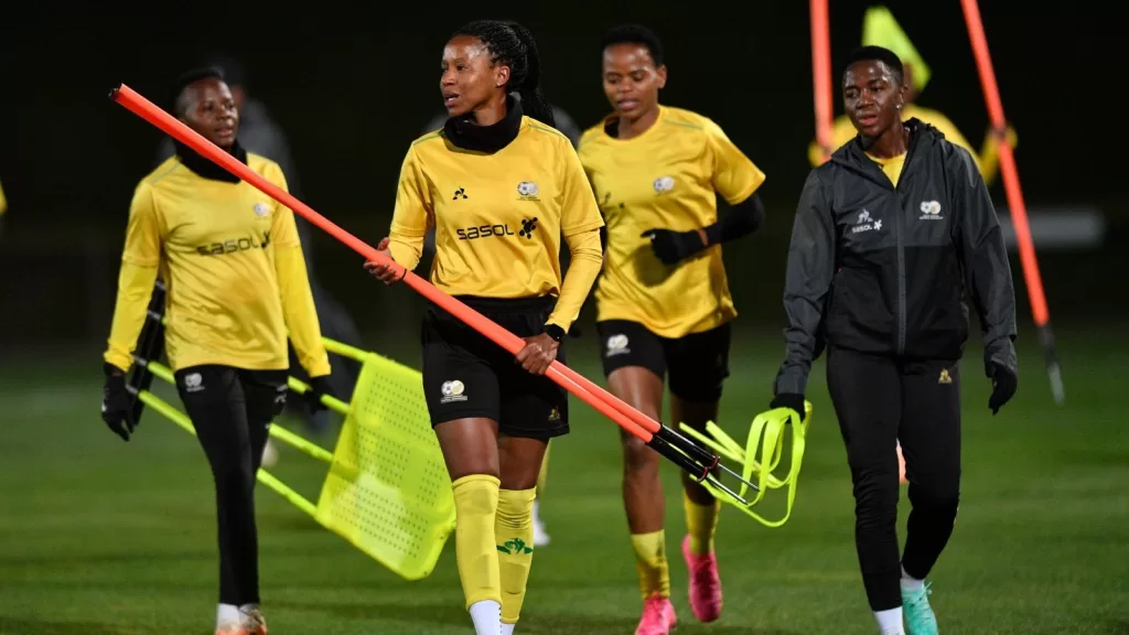 Banyana Banyana players.