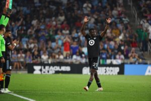 Bongokuhle Hlongwane during a US league cup