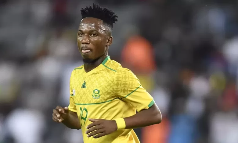 Cassius Mailula in action for Bafana Bafana