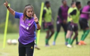 Desiree Ellis of Banyana Banyana at training