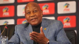 Dr Kaizer Motaung of Kaizer Chiefs addressing the media