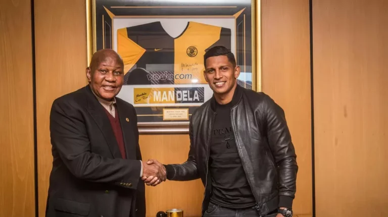 Edson Castillo at the Kaizer Chiefs village in Naturea